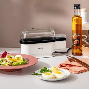 Huevera Krups EG2341 3 huevos 300 W negra blanca
