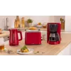 Cafetera de filtro Bosch TKA3M134 — depósito de agua de 1,4 l, capacidad para 15 tazas, roja