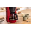 Cafetera de filtro Bosch TKA3M134 — depósito de agua de 1,4 l, capacidad para 15 tazas, roja