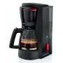 Cafetera de filtro Bosch TKA3M133, depósito de agua de 1,4 l, capacidad para 15 tazas, negra
