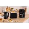 Cafetera de filtro Bosch TKA3M133, depósito de agua de 1,4 l, capacidad para 15 tazas, negra