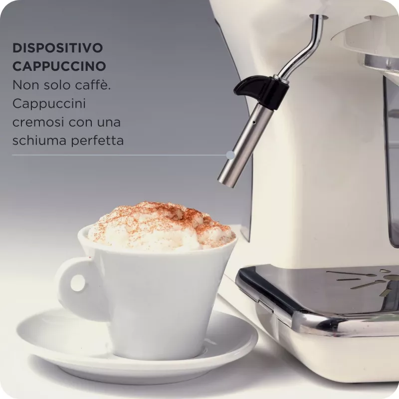 Ariete 1389 cafetera espresso Vintage - cafetera espresso para café molido o cápsulas ESE, en color verde pastel
