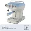Ariete 1389 cafetera espresso Vintage - cafetera espresso para café molido o cápsulas ESE, en color azul pastel