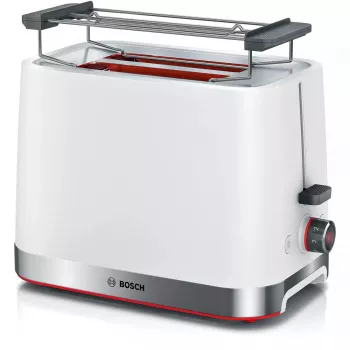 Tostadora Bosch TAT4M221 2 rebanadas 950 W blanca acero inoxidable