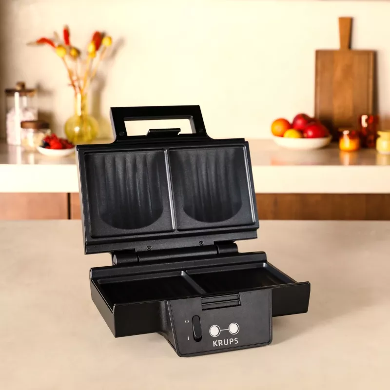 Sandwichera Krups FDK Iconic FDK462 850 W negra