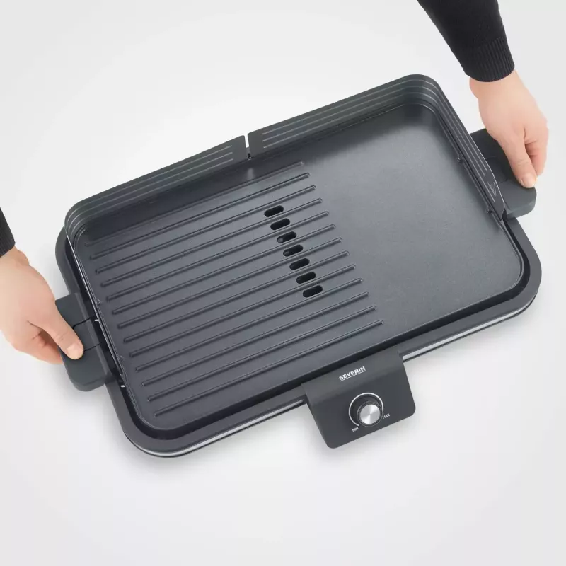 Parrilla de contacto Severin PG 8564 2300 W Negra Acero inoxidable