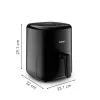Freidora de aire Tefal Easy Fry EY145810 — Capacidad 3 L, 1300 W, Control táctil, Pantalla LCD, negra