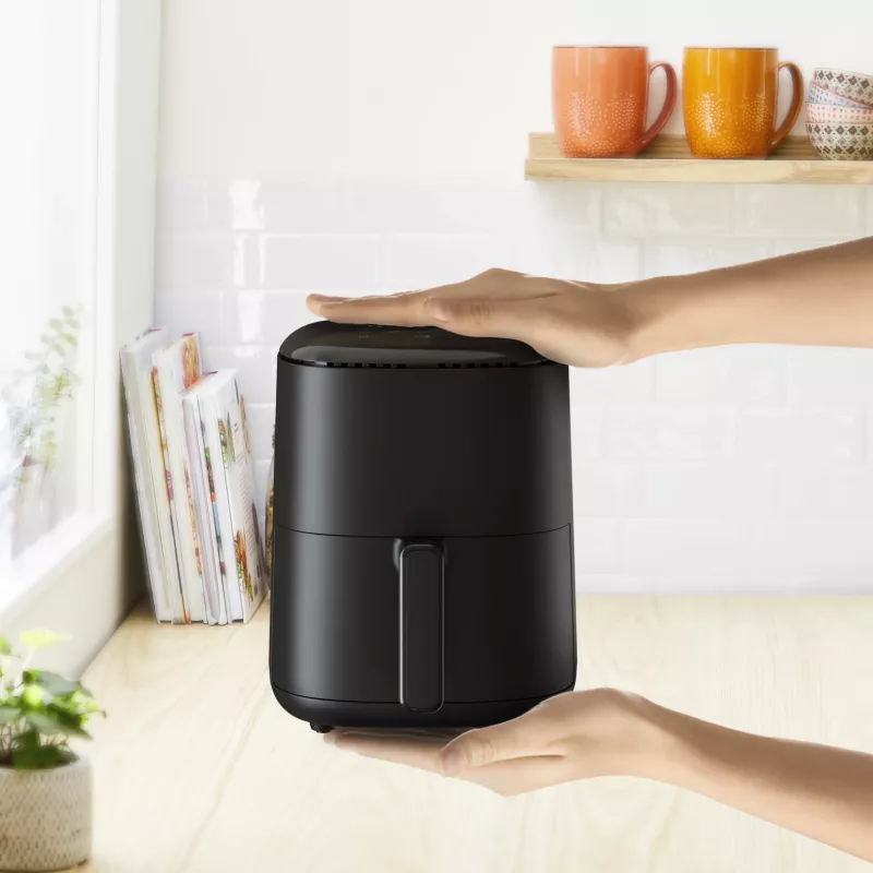 Freidora de aire Tefal Easy Fry EY145810 — Capacidad 3 L, 1300 W, Control táctil, Pantalla LCD, negra