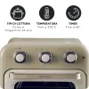 Freidora de aire y horno Ariete 4632 Vintage, 1400W, 2en1, Capacidad 16L, Accesorios incluidos, Temporizador 60 minutos, Doble cristal, Beige