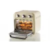 Freidora de aire y horno Ariete 4632 Vintage, 1400W, 2en1, Capacidad 16L, Accesorios incluidos, Temporizador 60 minutos, Doble cristal, Beige