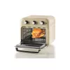 Freidora de aire y horno Ariete 4632 Vintage, 1400W, 2en1, Capacidad 16L, Accesorios incluidos, Temporizador 60 minutos, Doble cristal, Beige