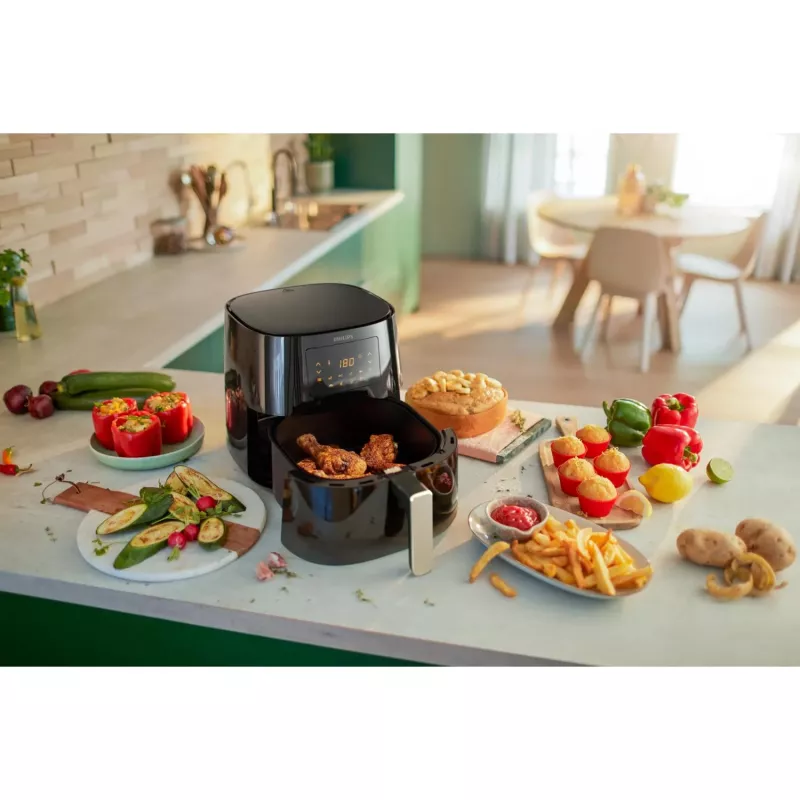 Freidora de aire Philips 3000 series HD9270/70 Airfryer XL, 6,2 L, 1,2 kg, Rapid Air, 200 °C, 5 persona(s)