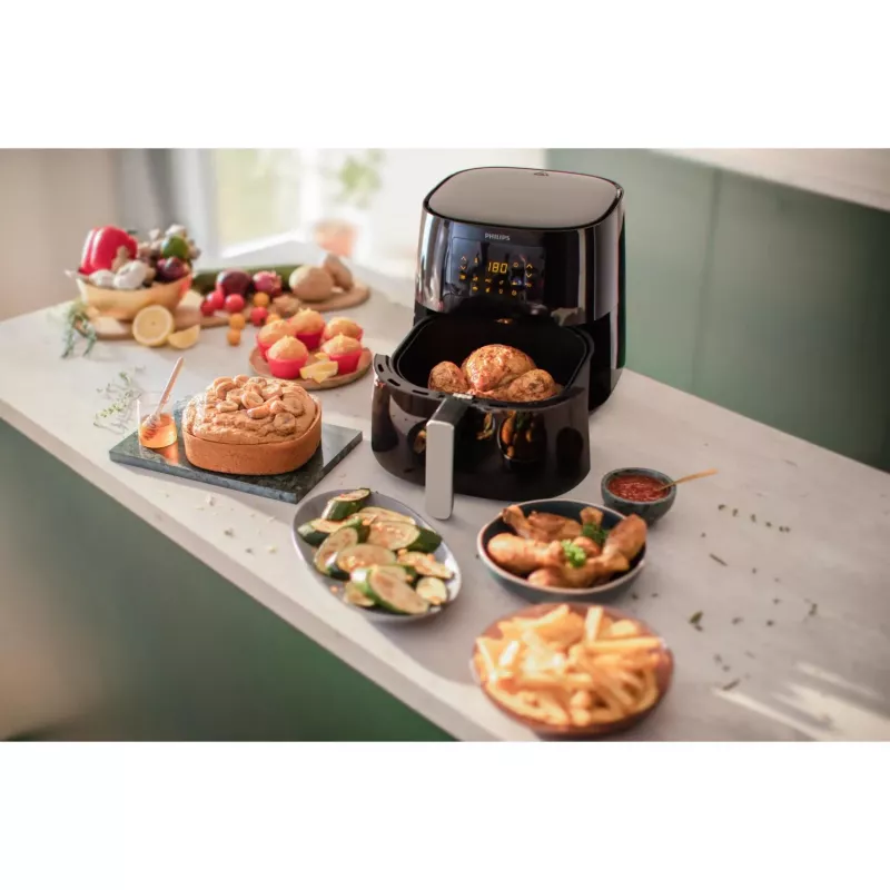 Freidora de aire Philips 3000 series HD9270/70 Airfryer XL, 6,2 L, 1,2 kg, Rapid Air, 200 °C, 5 persona(s)