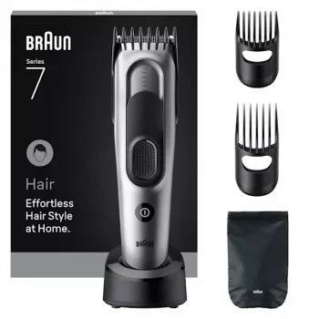 Recortadora de pelo Braun HC7590 Negra, Plata 17 Níquel-metal hidruro (NiMH)