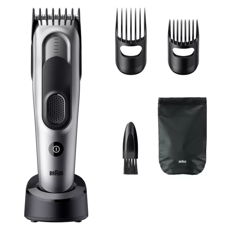 Recortadora de pelo Braun HC7590 Negra, Plata 17 Níquel-metal hidruro (NiMH)
