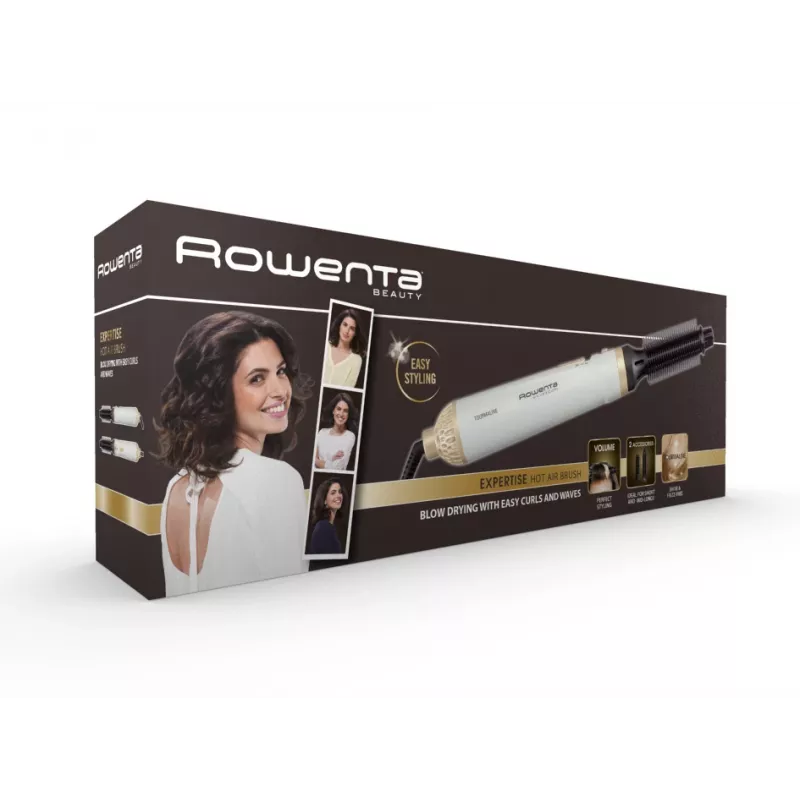 Cepillo de aire caliente Rowenta Fashion Stylist CF3910 blanco cálido