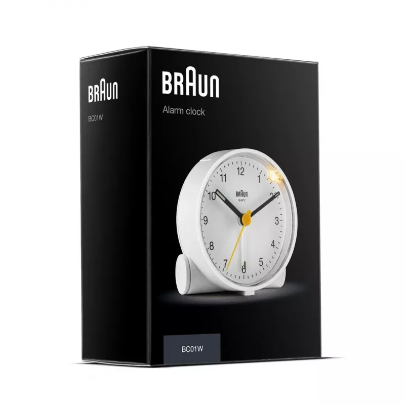 Despertador de cuarzo Braun BC01W blanco