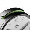 Despertador de cuarzo Braun BC12BW negro, blanco