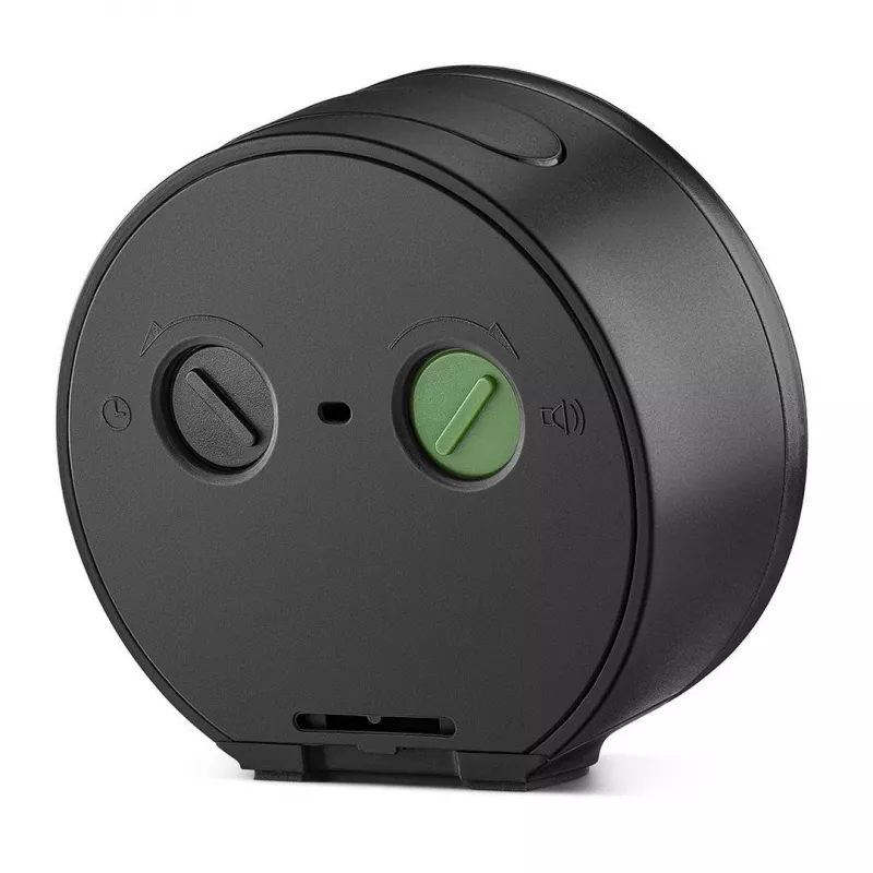 Despertador de cuarzo Braun BC12BW negro, blanco