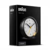 Despertador de cuarzo Braun BC12BW negro, blanco
