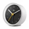 Despertador de cuarzo Braun BC12WB negro, blanco