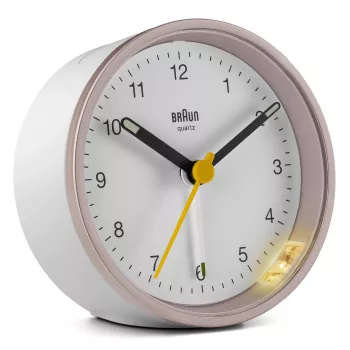 Despertador de cuarzo Braun BC12 rosa, blanco