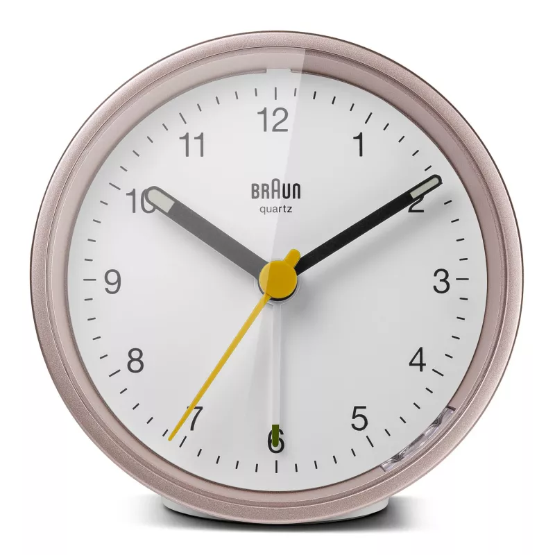 Despertador de cuarzo Braun BC12 rosa, blanco