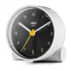 Despertador de cuarzo Braun BC01WB negro, blanco