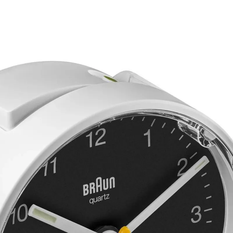 Despertador de cuarzo Braun BC01WB negro, blanco