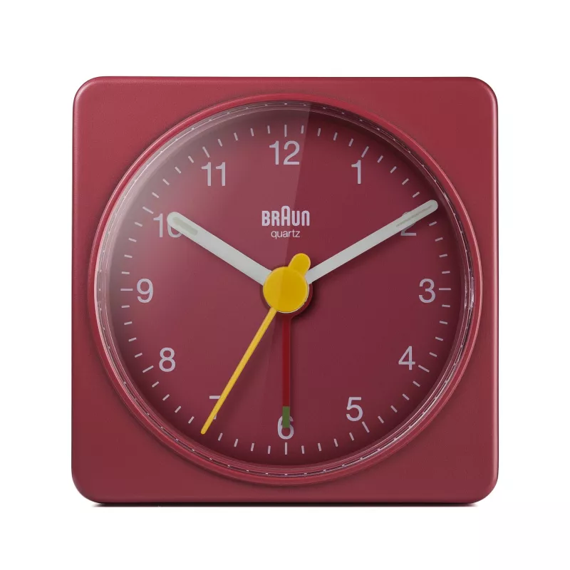 Despertador de cuarzo Braun BC02R rojo