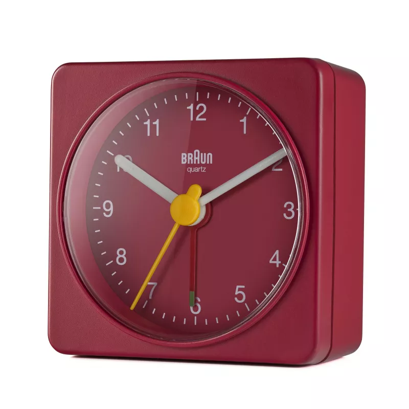 Despertador de cuarzo Braun BC02R rojo