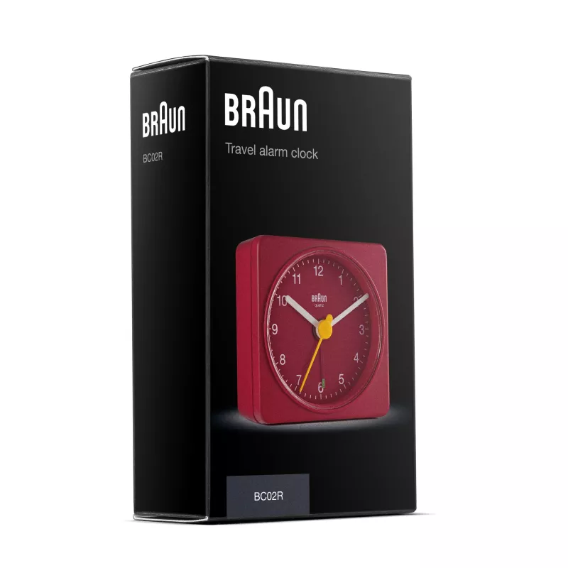 Despertador de cuarzo Braun BC02R rojo