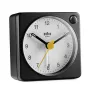 Despertador de cuarzo Braun BC02XBW negro, blanco