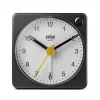 Despertador de cuarzo Braun BC02XBW negro, blanco