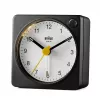 Despertador de cuarzo Braun BC02XBW negro, blanco
