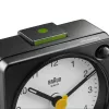 Despertador de cuarzo Braun BC02XBW negro, blanco
