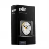 Despertador de cuarzo Braun BC02XBW negro, blanco