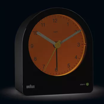 Despertador de cuarzo Braun BC22 negro, amarillo
