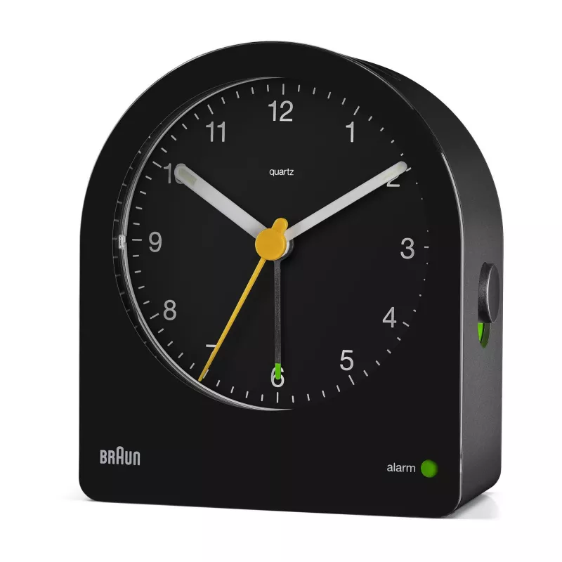 Despertador de cuarzo Braun BC22 negro, amarillo
