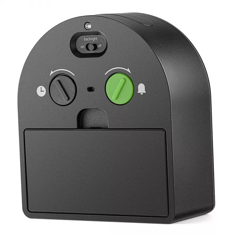 Despertador de cuarzo Braun BC22 negro, amarillo