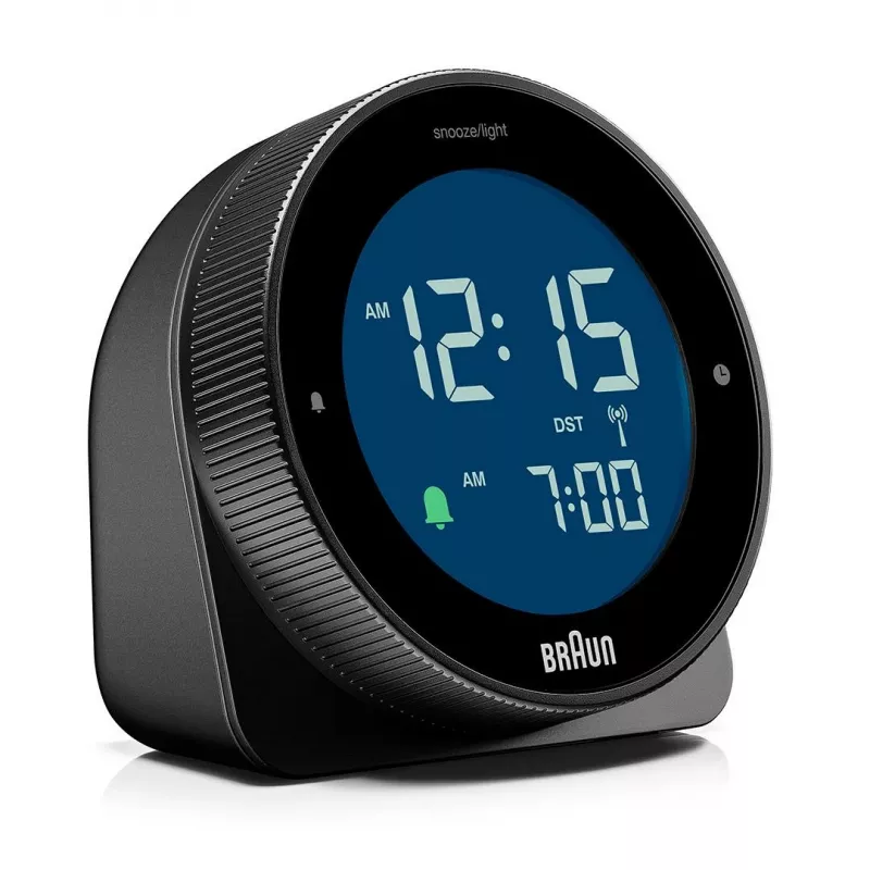 Despertador radiocontrolado BRAUN BC 24 B DCF negro – despertador radiocontrolado con pantalla digital