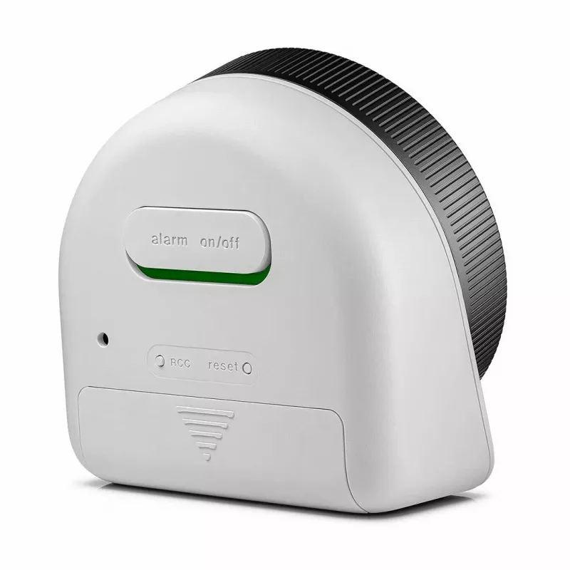 Reloj de pared/sobremesa radiocontrolado Braun BC24W-DCF rectangular negro, blanco