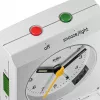 Reloj de pared/sobremesa analógico Braun BC05W rectangular blanco