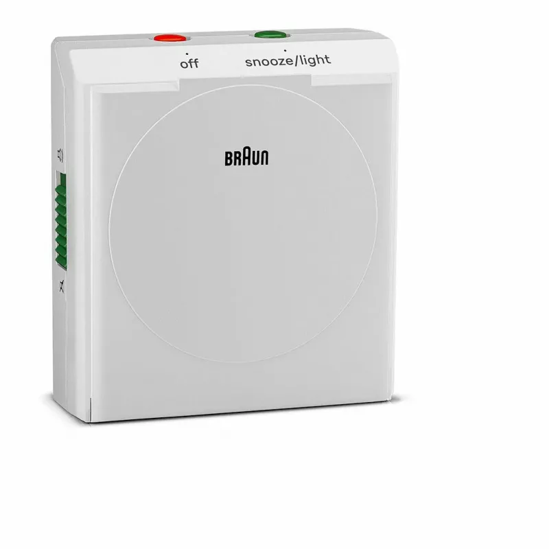 Reloj de pared/sobremesa analógico Braun BC05W rectangular blanco