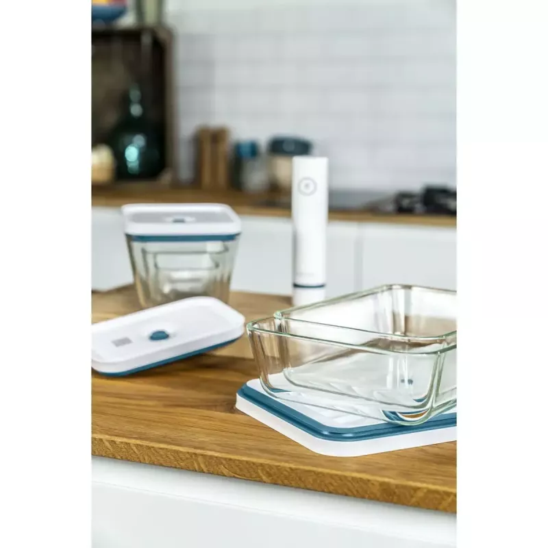 Recipiente ZWILLING Fresh & Save rectangular 2,2 L transparente blanco