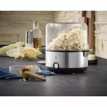 Máquina de palomitas WMF KITCHENminis 0415470011 negra acero inoxidable 2,2 l 250 W