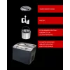 Máquina de helados con compresor Unold Doppio 2,4 l 250 W negra, acero satinado