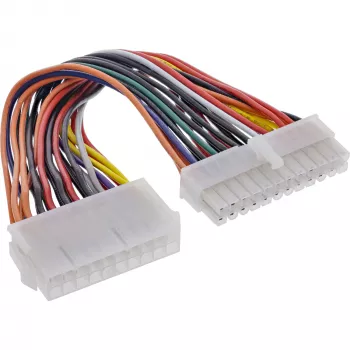 Cable adaptador de corriente para placa base InLine conector hembra 20 pines / conector macho 24 pines EPS 0,16 m