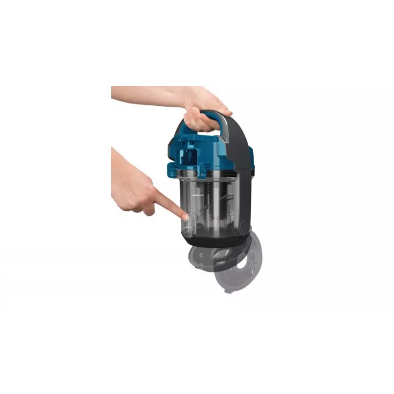 Aspirador de cilindro Bosch BGS05A220 700W sin bolsa 1.5L, tubo telescópico de acero inoxidable, filtro EPA lavable