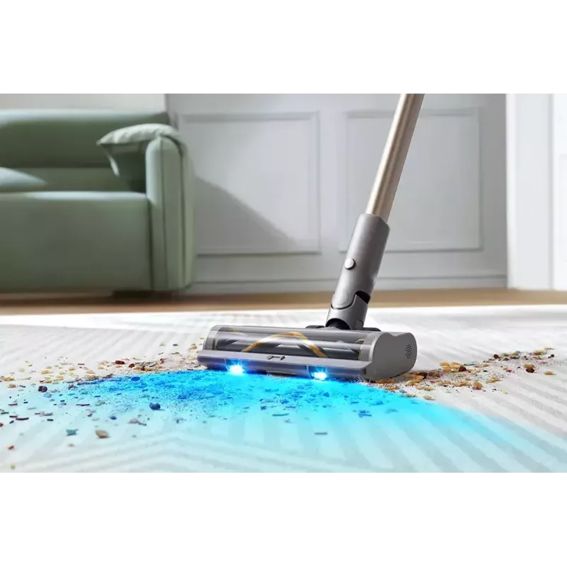 Dreame Z10 Station aspirador escoba 2 en 1 sin cable, sin bolsa, 150 AW, 481 W, autonomía de 65 min, beige